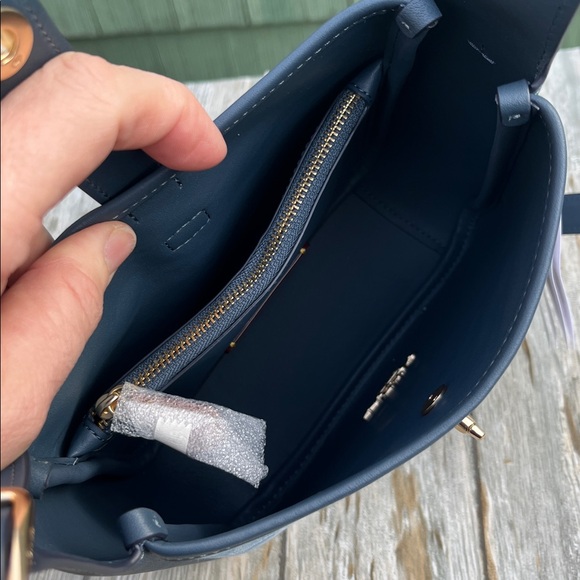 Coach Hadley Mini Denim Crossbody Bag Purse - Picture 8 of 11